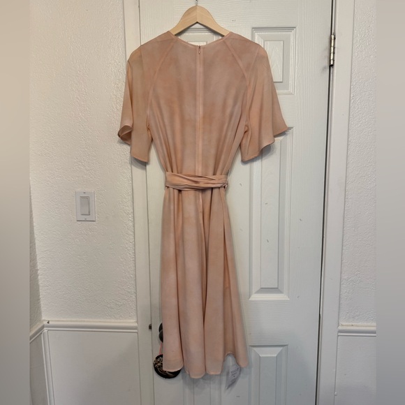 NWT MM LaFleur Jessica Dress in Silk Brushstroke Pink - Picture 4 of 7